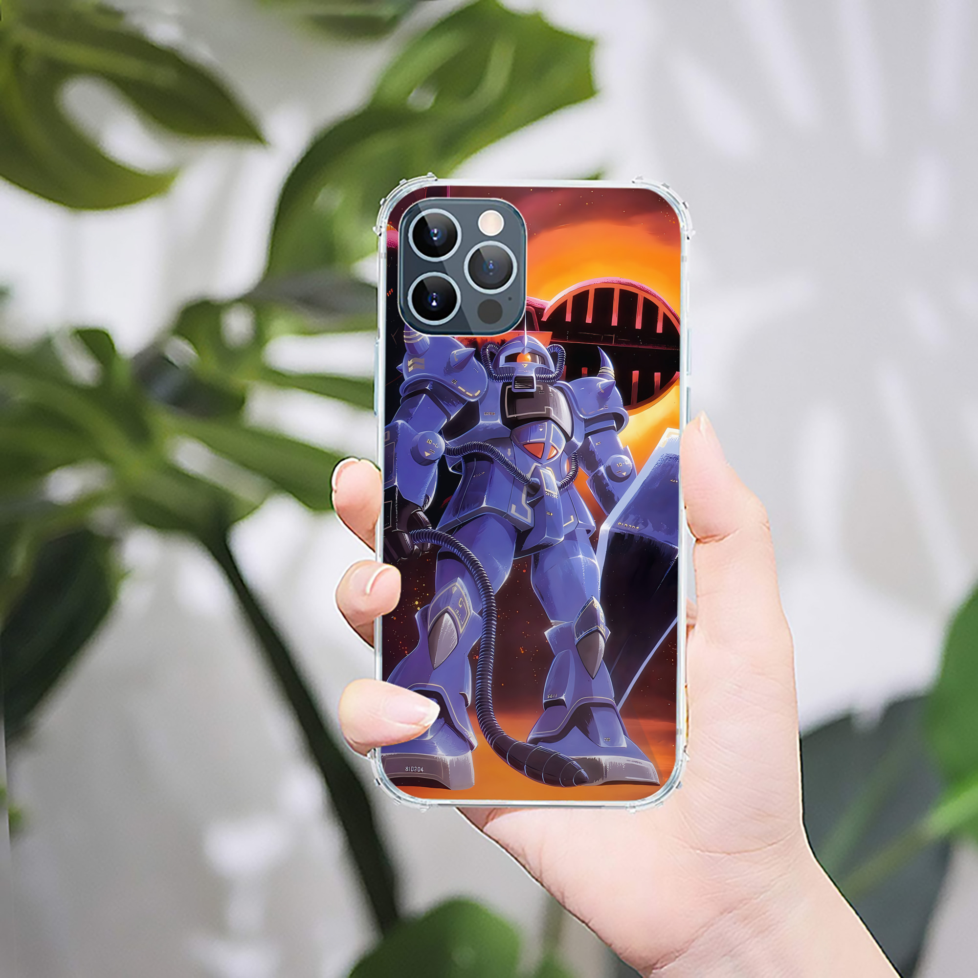 （画像用） 機動戦士ガンダム Mobile Suit Gundam 【iPhone 12シリーズ対応】透明スマホケース（クリアソフトケース）